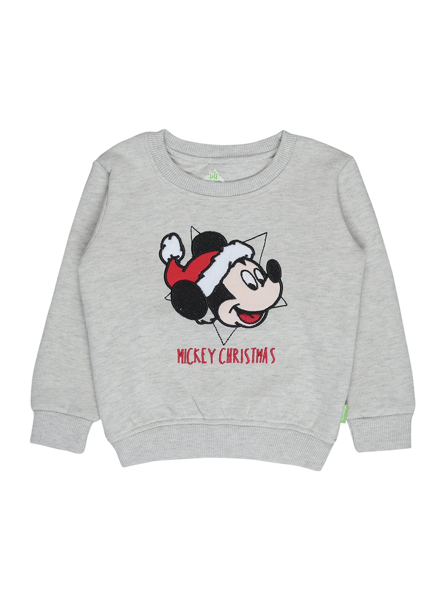 Bodycare Kids Grey Printed Full Sleeves Sweatshirt