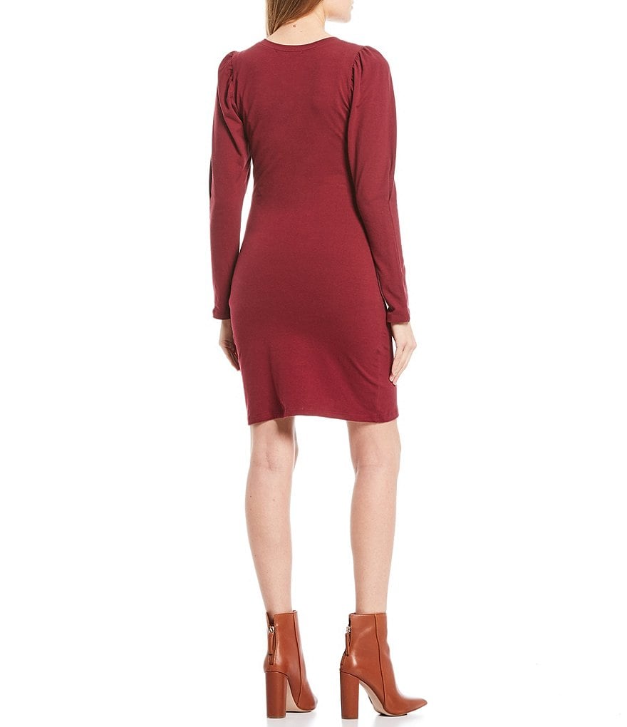 Good Luck Gem Puff Sleeve Shift Dress