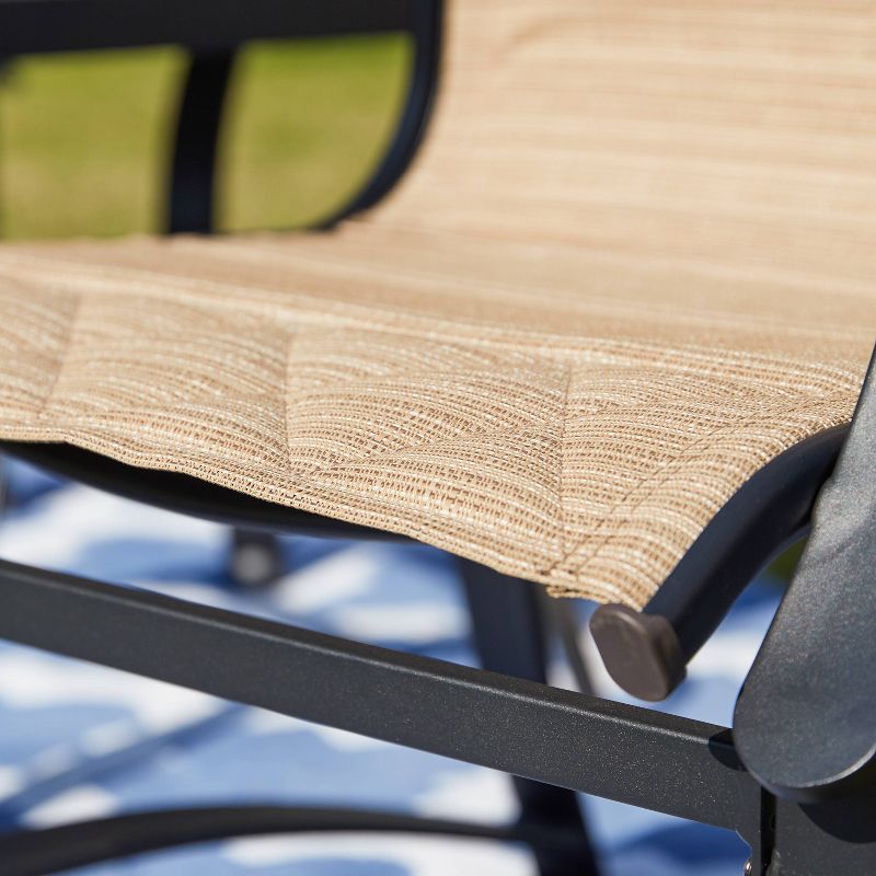 Circi 5pc Outdoor Dining Set - Black and Charcoal - CosmoLiving by Cosmoplitan