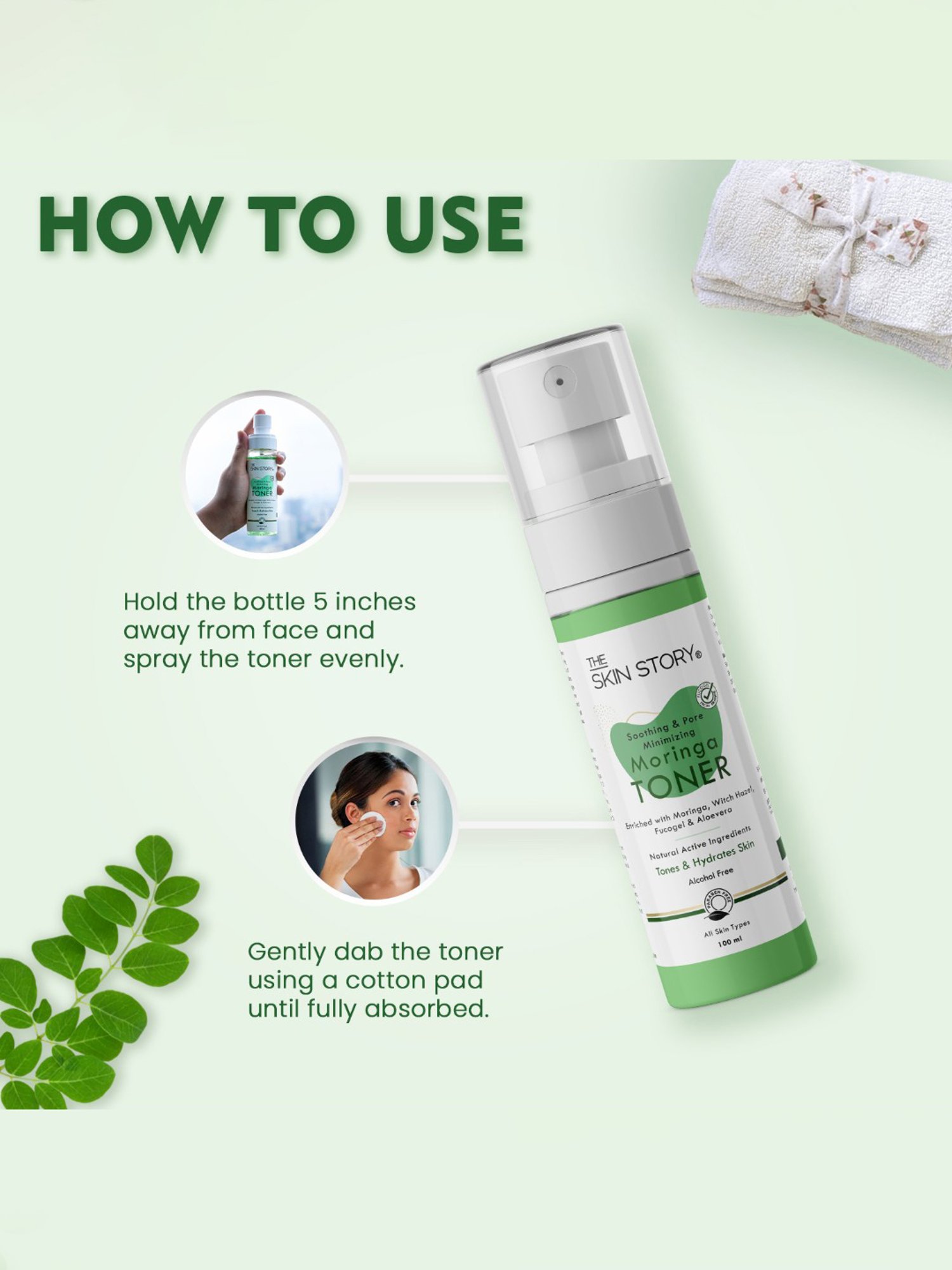 The Skin Story Moringa Soothing & Pore Minimizing Toner - 100 ml