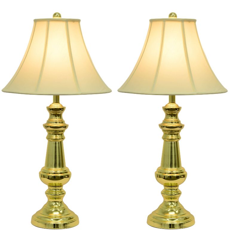 32" Set of 2 Thompson Touch Control Table Lamp Gold - Decor Therapy