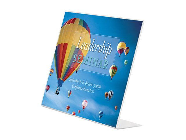 Dax Manufacturing Slanted Sign Holder Horizontal 11 x 8 1/2 Clear N270985HT