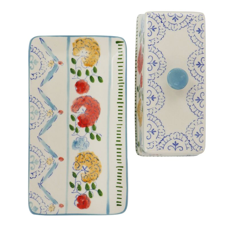 Amici Home Country Cottage Metal Butter Dish