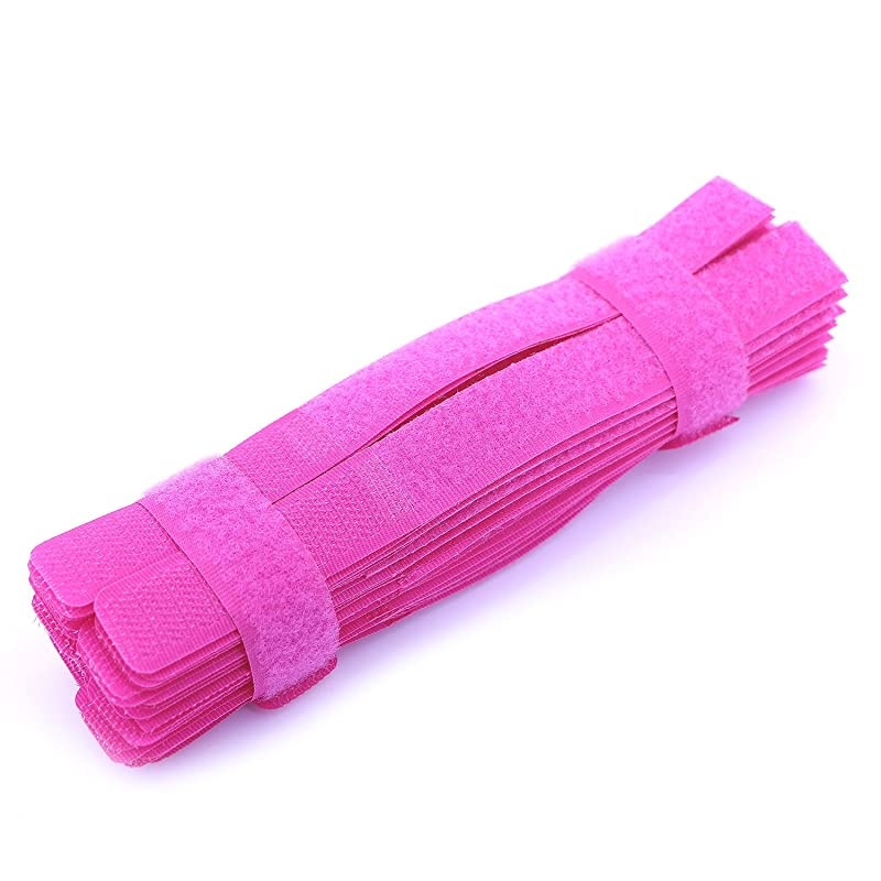 50pcs Cable Ties Reusable Fastening Wire Organizer Cord Rope Holder 7 Inch Hot Pink