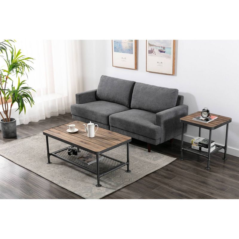 Newport Coffee Table Gray/Natural - Boraam