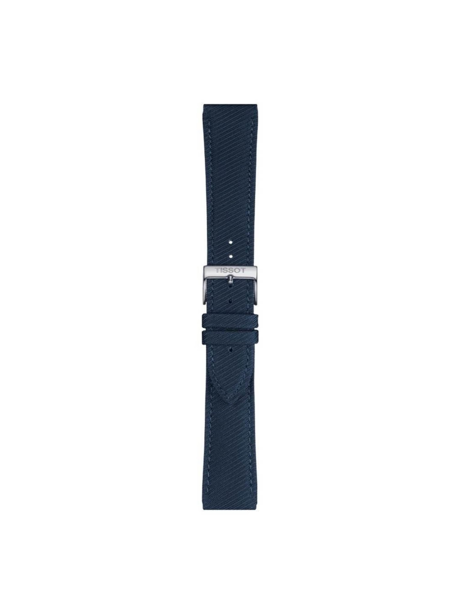 TISSOT Official T852046783 Blue Textile Watch Strap Lugs 22 mm