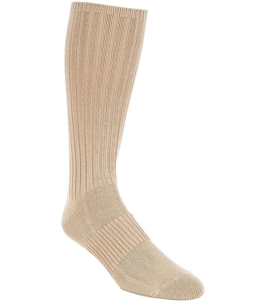 Johnston & Murphy Wool-Blend Ribbed Dress Socks