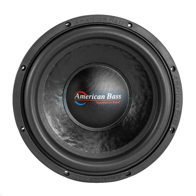 American Bass DX 124 12 Inch Single 4 Ohm Voice Coil 800 Watt Max Power Subwoofer Speaker w/ 80 Ounce Magnet and Carbon Fiber Non Pressed Paper Cone