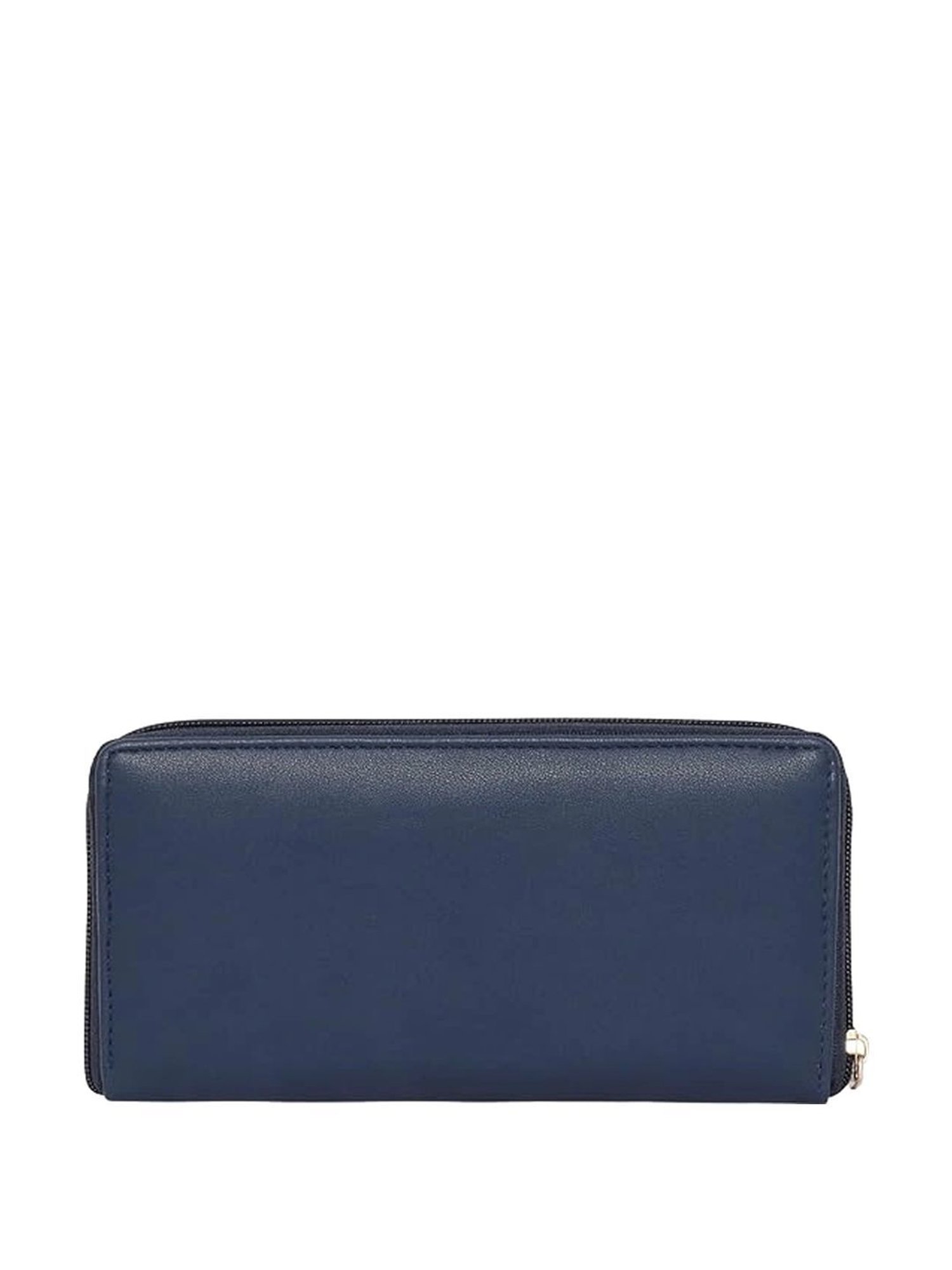 Kenneth Cole Navy Blue Solid Zip Around Wallet for women