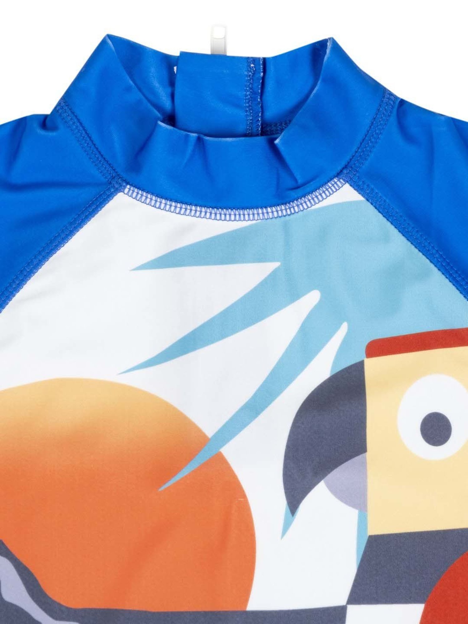 Baby Moo Kids Blue & Red Printed Swimming Set