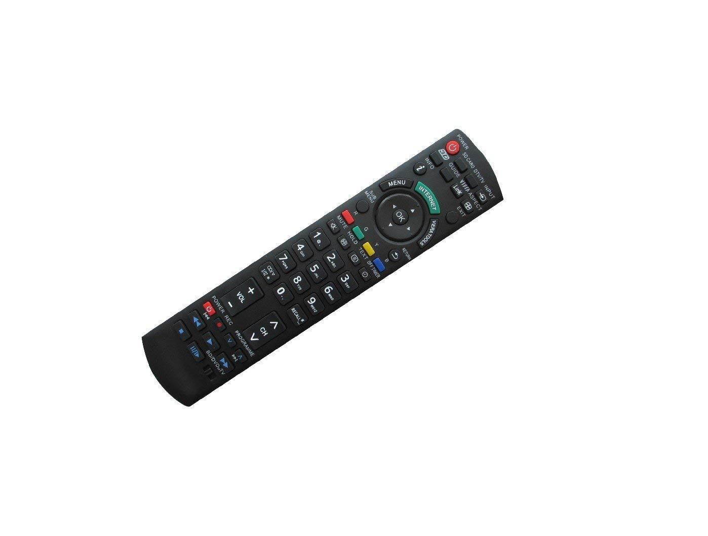 Hotsmtbang Replacement Remote Control For Panasonic N2QAYB000571 TC-P46U1 TC-P50U1 TC-P65ST50 TC-P65ZT60 TC-P432C TC-P4632C TC-P5032C Viera Plasma HDTV TV