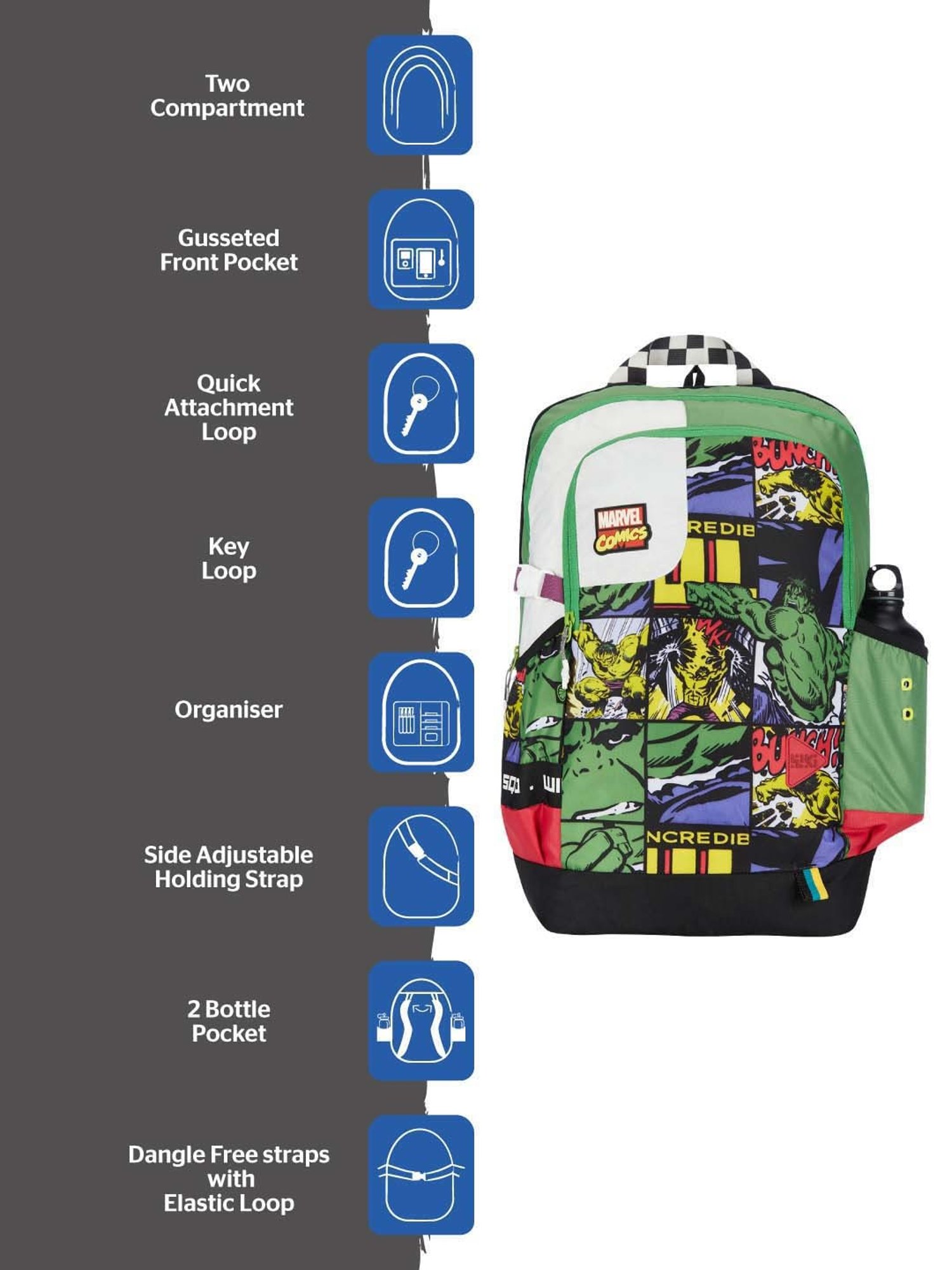 Wiki 34 Ltrs Green Medium Backpack