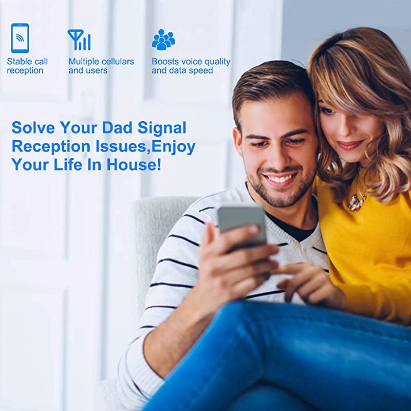 Cell Phone Signal Booster 4G LTE Cell Phone Booster Cell Signal Booster Mobile Signal Amplifier Repeater Cell Extender Band 13 700MHz Improve 4G Data Voice for Remote Area Home