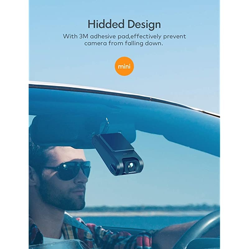 Dual Dash Cam C550, 1080P Front and Rear Hidden Car Driving Recorder, IPS Screen, Night Vision, 170&deg;Wide Angle, WDR, G-Sensor, Parking Monitor, Motion Detection, Loop Recording, Support GPS