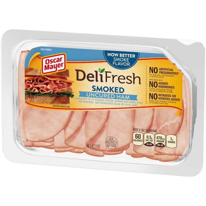 Oscar Mayer Deli Fresh Smoked Uncured Ham - 9oz
