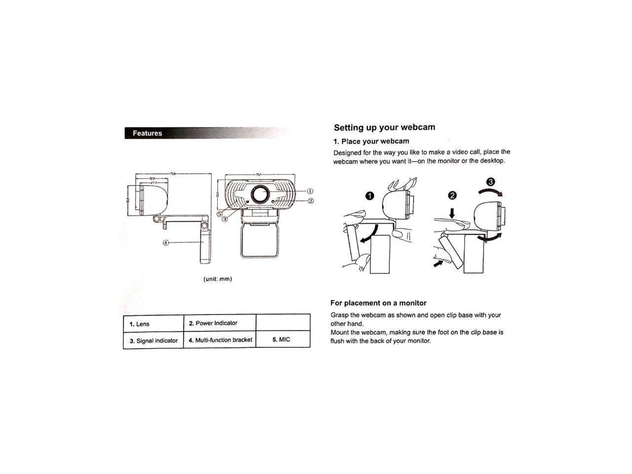 LIYIYANG HD Webcam 1920x1080P, Streaming Web Camera with Microphone,Webcam for Gaming Conferencing & Working, Laptop or Desktop Webcam, USB Computer Camera for Mac,YouTube, Skype OBS