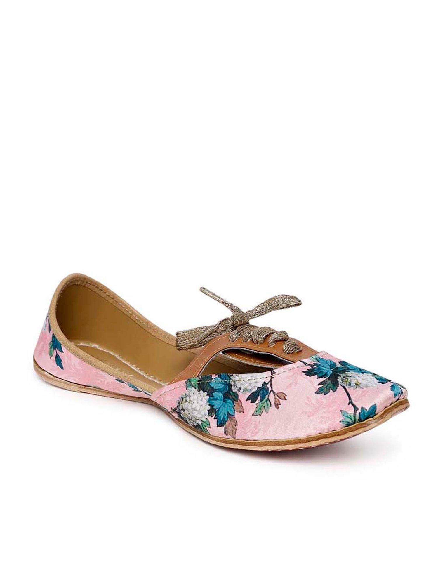 Glam Story Women's Pink Ethnic Juttis