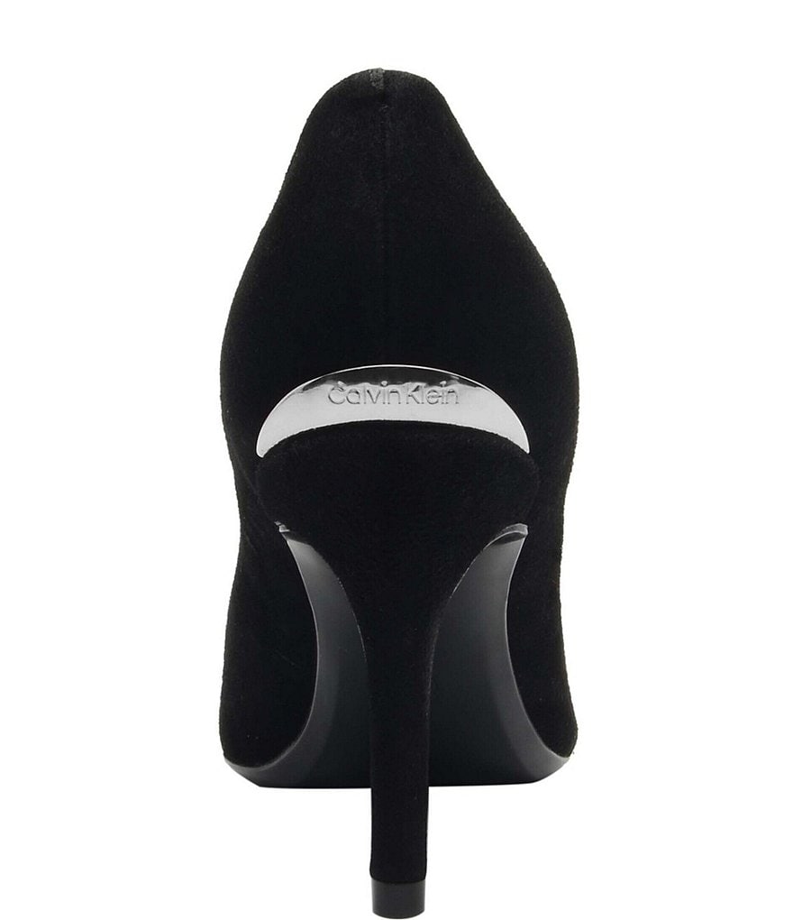 Deltan Tessa Croc-Embossed T-Strap Block Heel Pumps