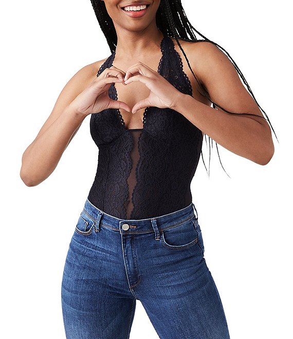 b.tempt'd by Wacoal Ciao Bella Low Plunge Neck Bodysuit