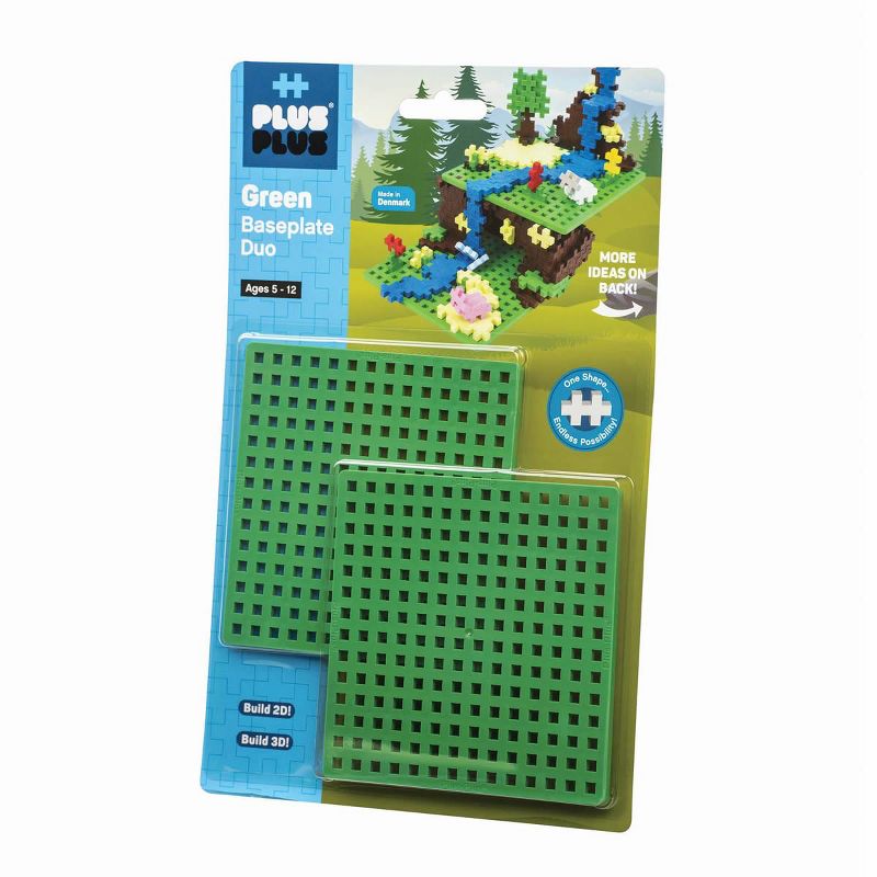 Plus-Plus 240 Piece Basic Color Tube Set & Baseplate Duo - Building STEM Toy