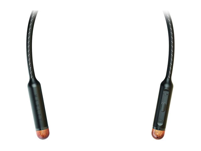 House Of Marley Smile Jamaica Wireless Neckband Bluetooth Headphones with Mic, Signature Black, EM-JE083-SB