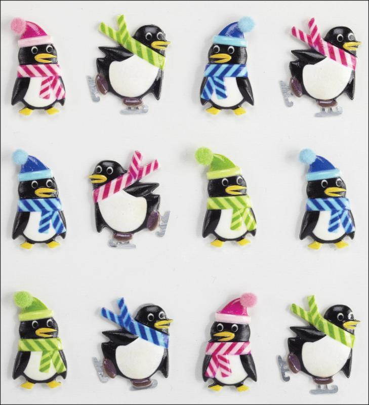 Jolee's Cabochons-Holiday Penguins