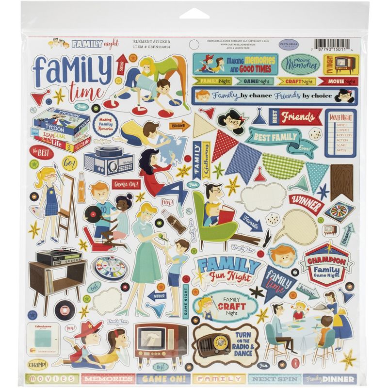 Carta Bella Collection Kit 12"X12"-Family Night