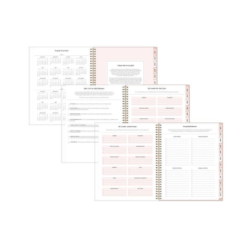 Undated Teacher Planner 8.5" x 11" Large Weekly Lesson Plan Book Botanical Floral - TF Publishing