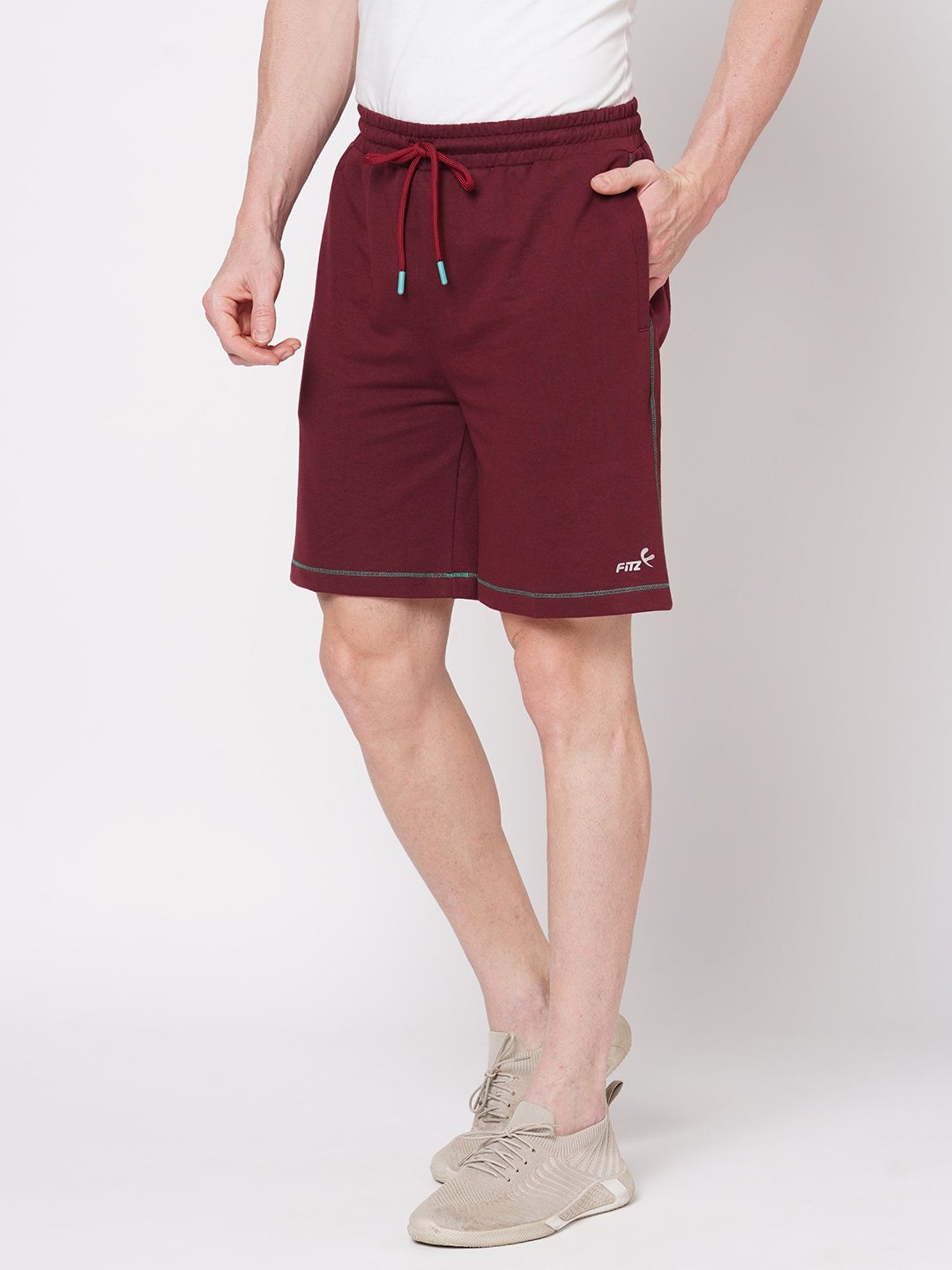 Fitz Red Slim Fit Shorts