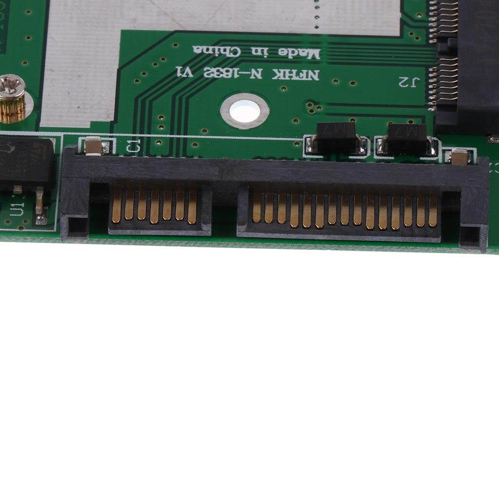 Dovewill Mini PCI-E mSATA SSD to 2.5" SATA Adapter Card Converter Module Board