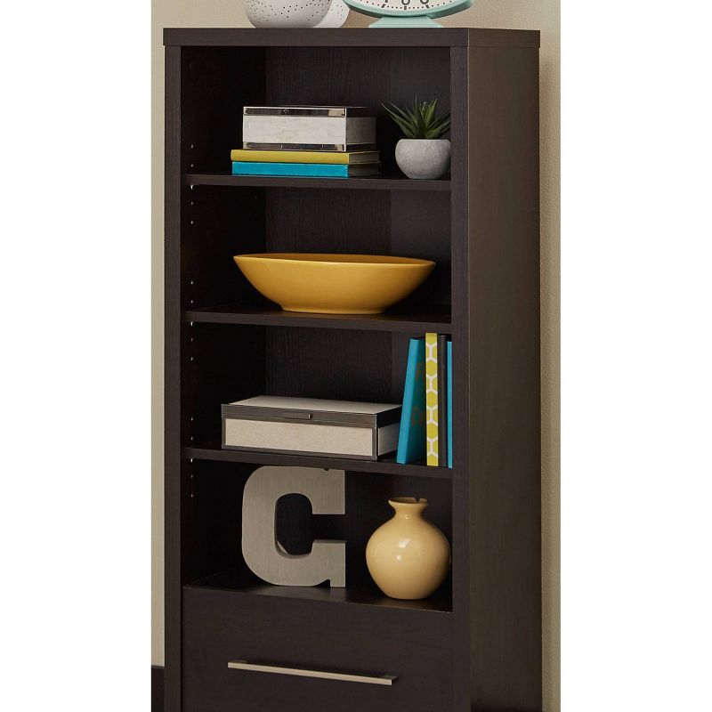 Storage Furniture Media Tower - Black Walnut-ClosetMaid