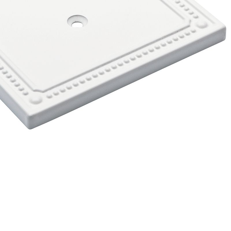 Franklin Brass Classic Beadboard Double Duplex Wall Plate White