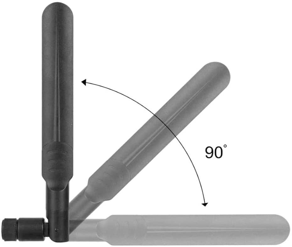 9dBi Dual Band WiFi Antenna 2.4GHz 5.8GHz with RP-SMA Male Connector 4G LTE High Gain WiFi Signal Booster for Wireless Network Router/WiFi Extender/USB Adapter/Mobile Broadband/IP Camera(2-Pack)