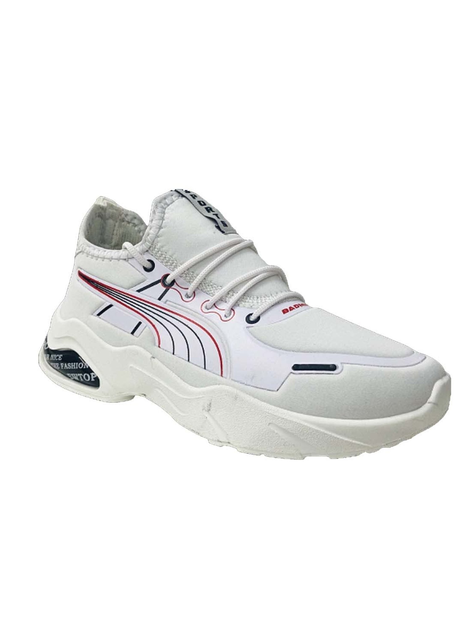 Priaansha Kids White Lace Up Shoes