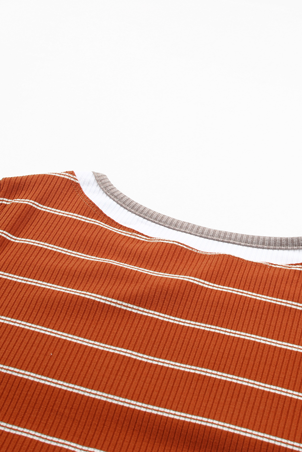 Gibson & Latimer Jewel Neck Basic Stripe Tee