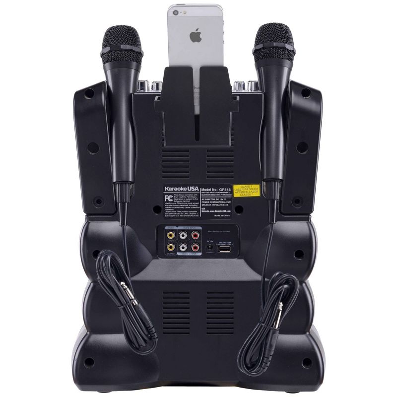 Karaoke USA Complete Bluetooth Karaoke System with LED Sync Lights (GF846)