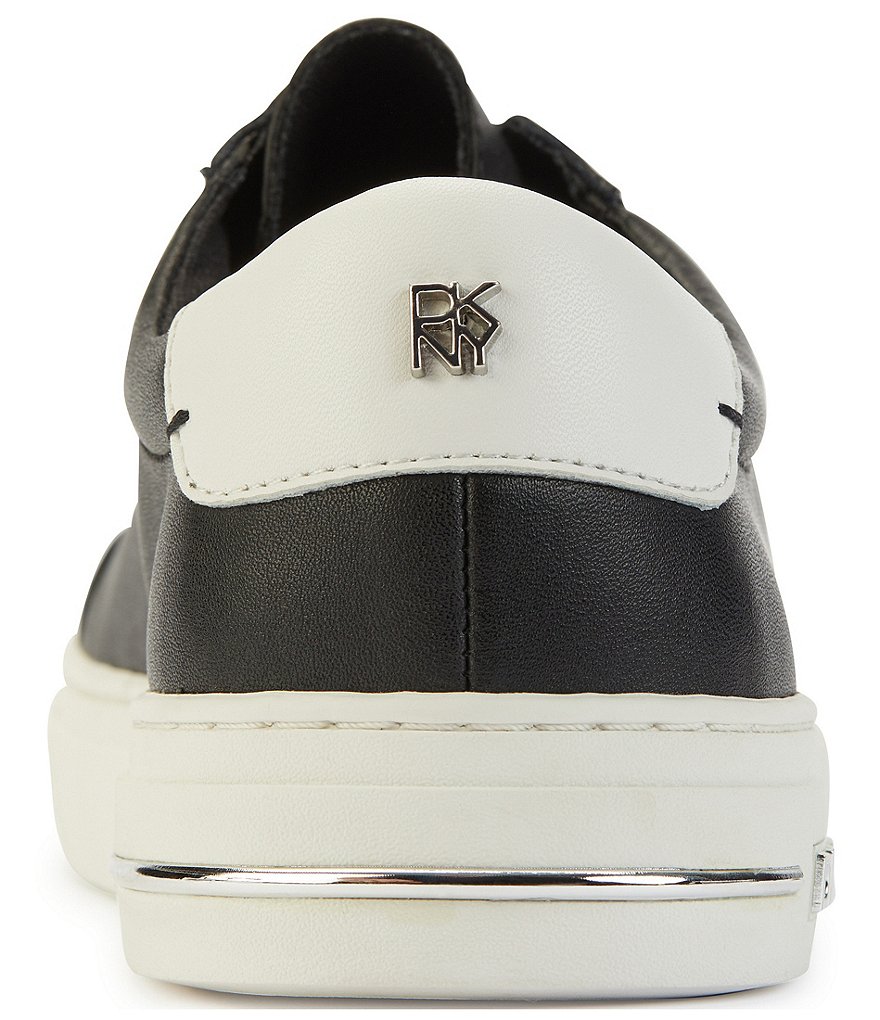 DKNY Court Lace-Up Leather Sneakers