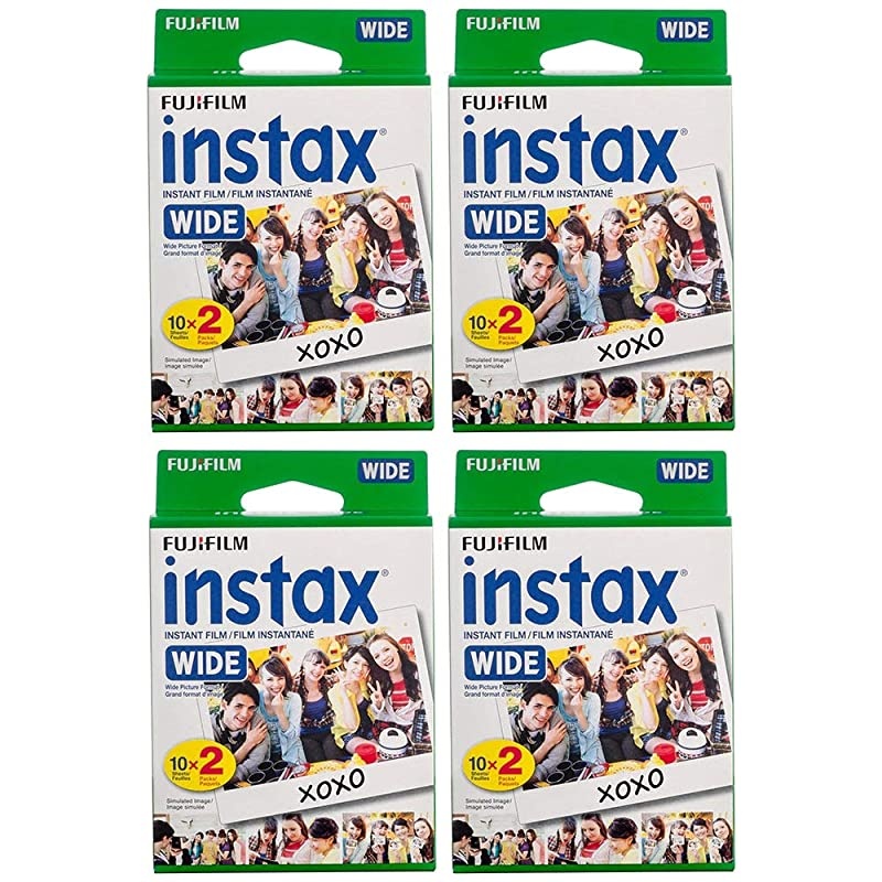 Instant Film, White, 20 Exposures (4 Boxes)