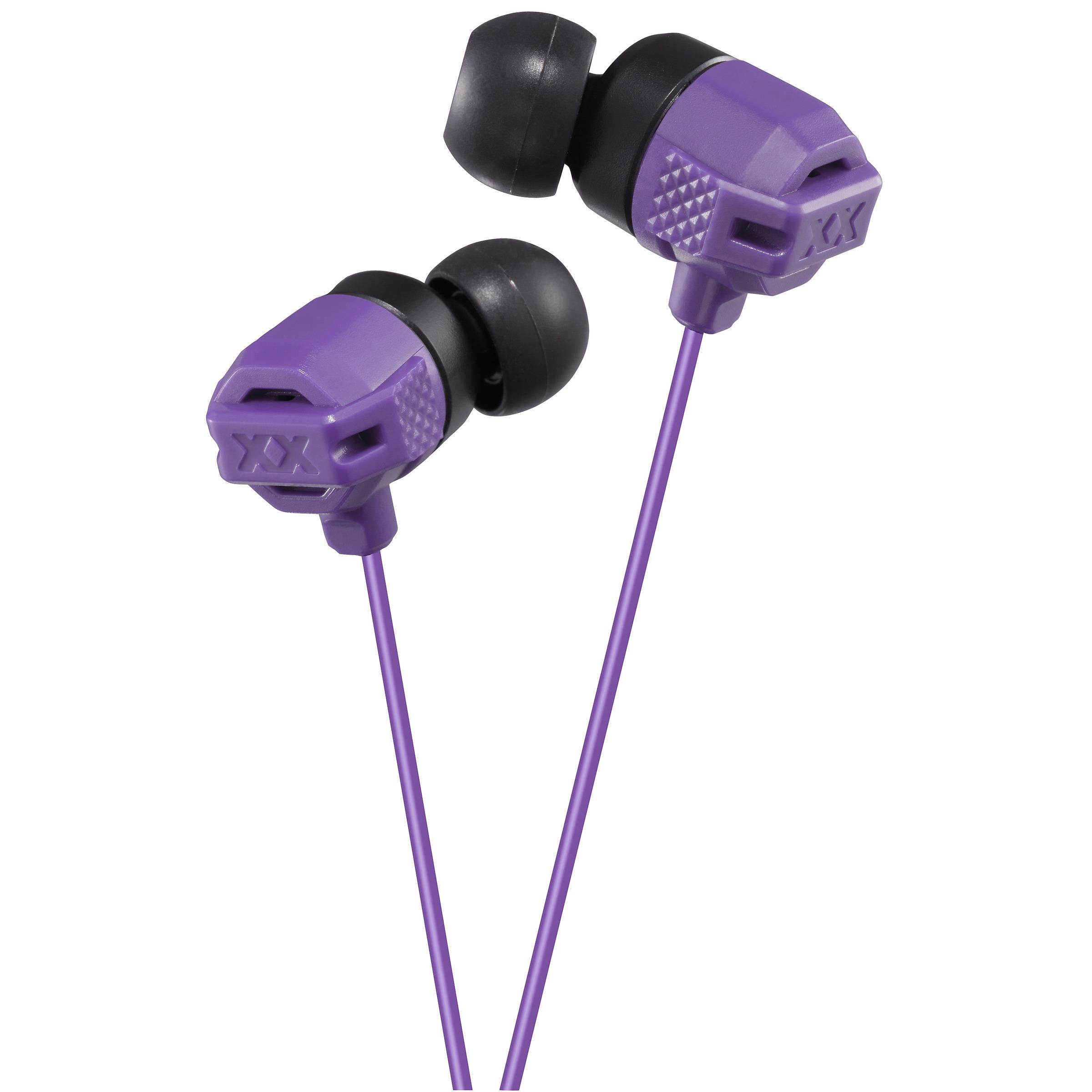JVC Violet HAFX102V XX Xtreme Bass Earbuds, Violet