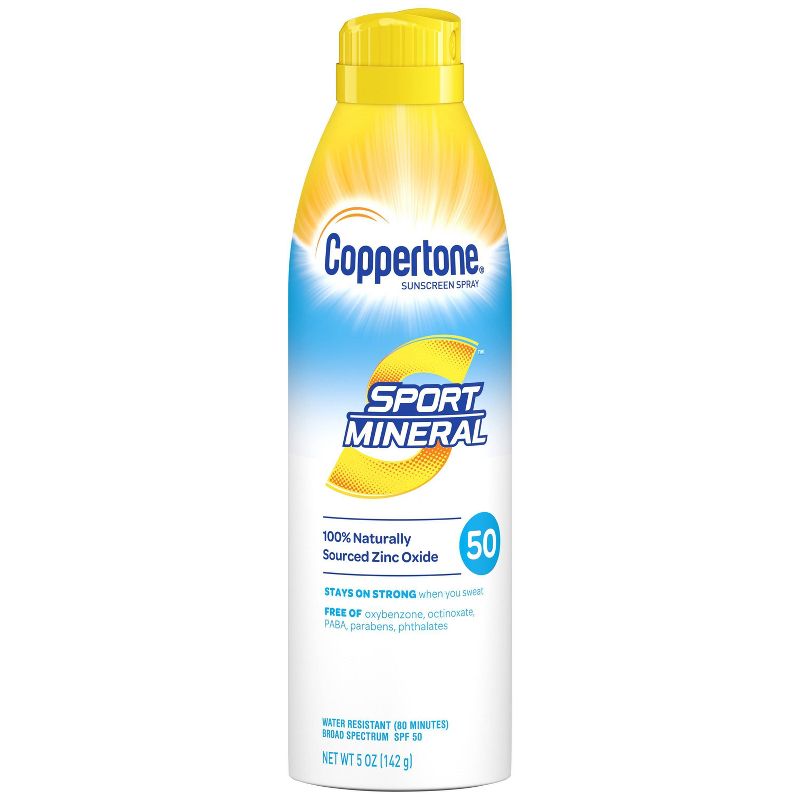 Coppertone Sport Mineral Sunscreen Spray - SPF 50 - 5oz