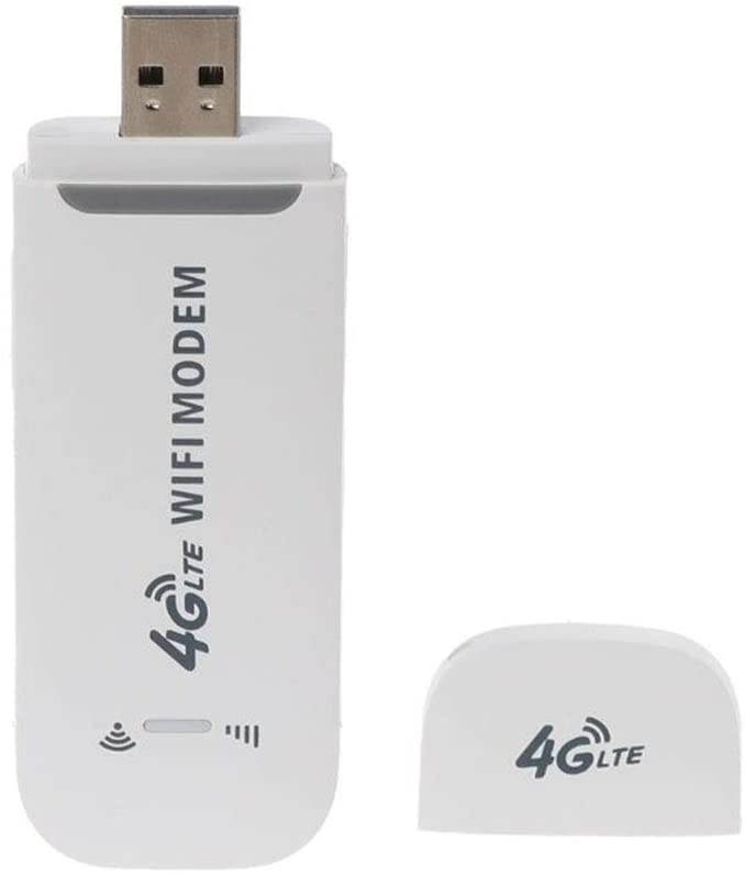 Pena 4G LTE USB Modem Network Adapter Wireless USB Network Card 4G 50Mbps 100 Mbps WiFi Dongle Unlocked(White)