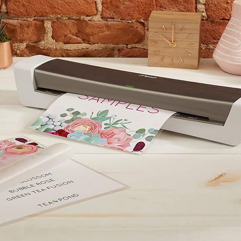 Laminator, Thermal, HeatSeal PRO Lamination Machine, 12.5" Max Width, includes EZAlign Laminating Sheets / Pouches (M1701875), White, Gray, 3" x 18.5" x 5"