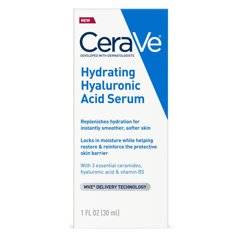 CeraVe Hydrating Hyaluronic Acid Face Serum - 1 fl oz