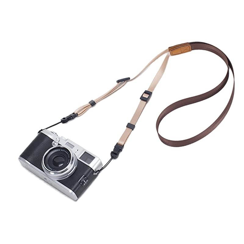 Universal Adjustable Slim Shoulder Sling Neck Strap for All Camera DSLR SLR Coffee Brown