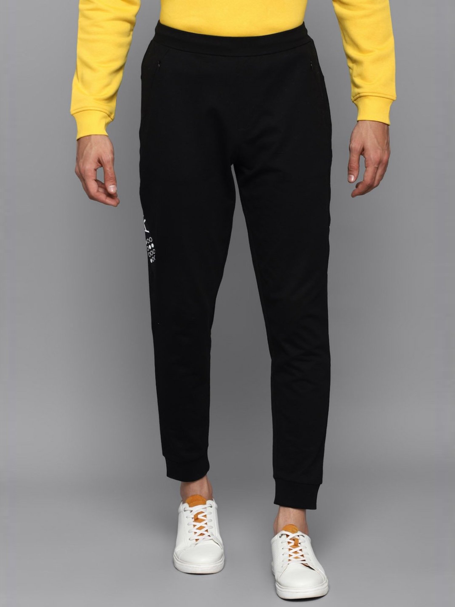 Parx Black Jogger Fit Joggers