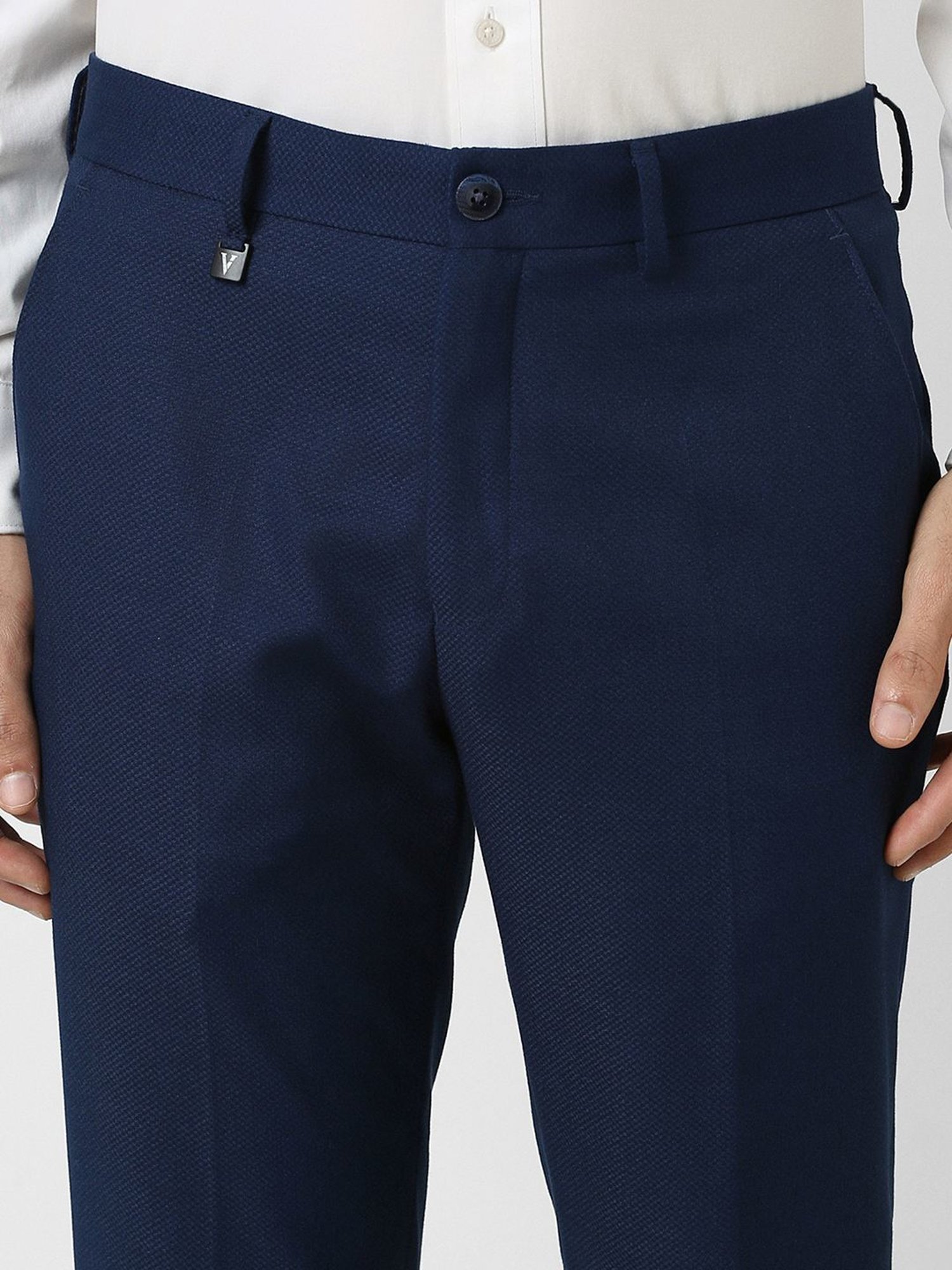 Van Heusen Navy Skinny Fit Trousers