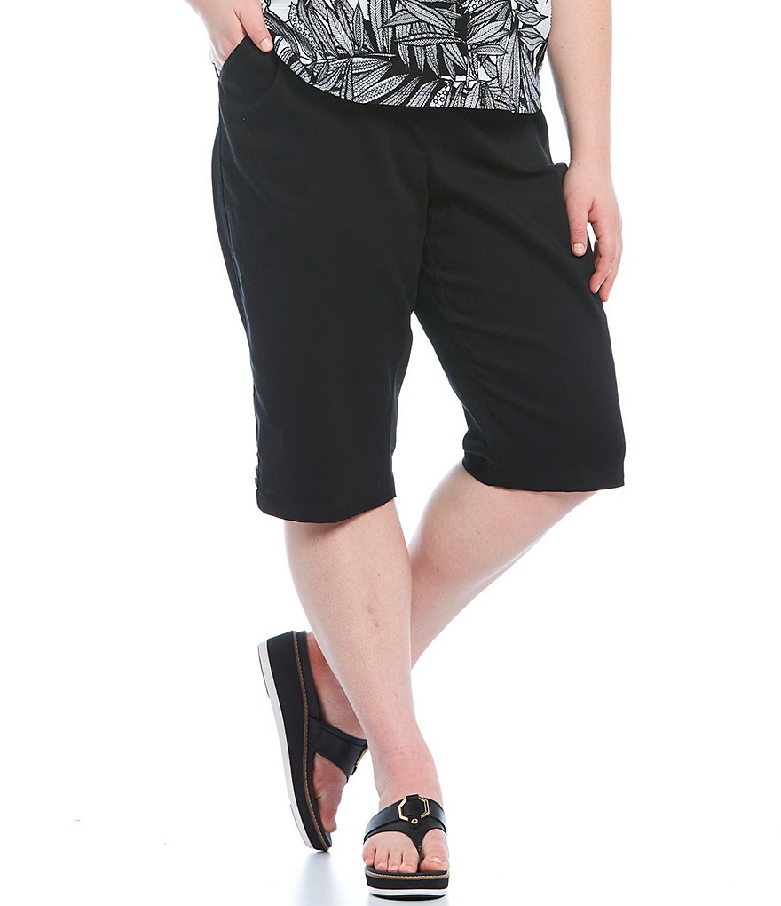 Vince Camuto Plus Size Tencel Drawstring Shorts