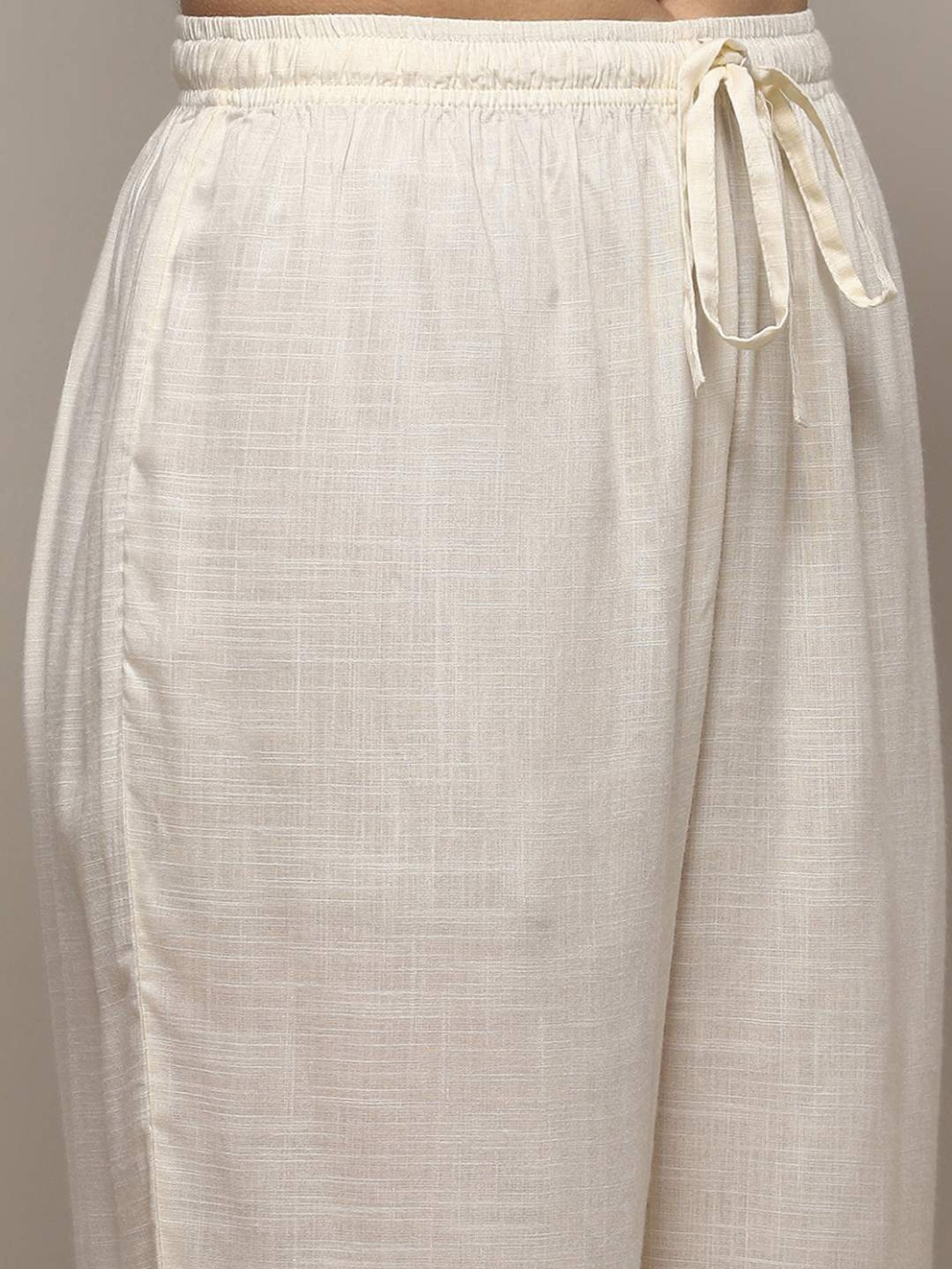 Biba Pink & White Cotton Printed Kurta Pant Set With Jacket