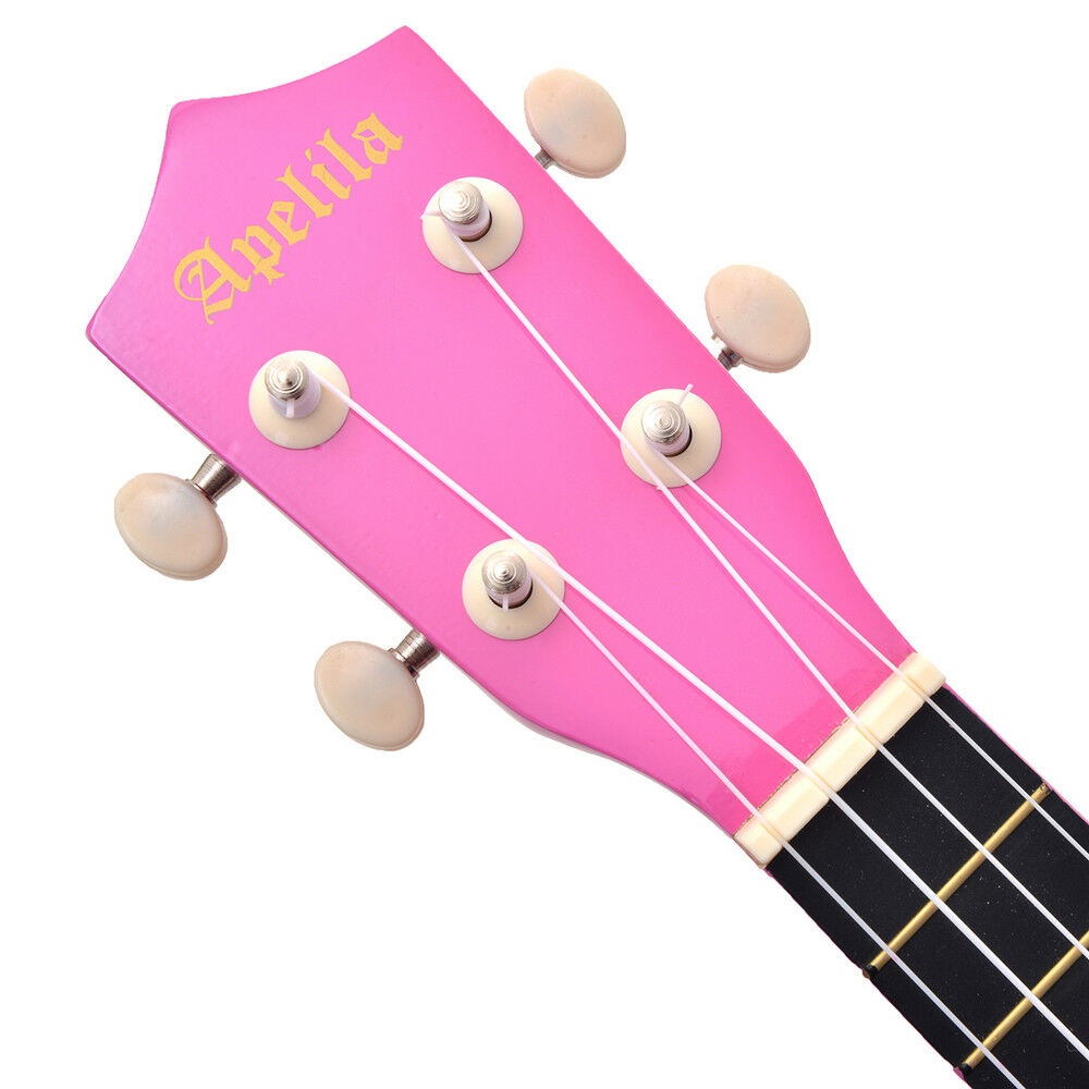 21" Soprano Ukulele Acoustic Guitar Hawaii Music Instrument Beginner Pink