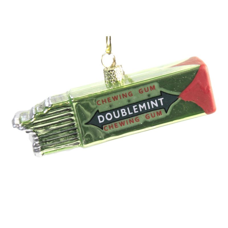 Holiday Ornament 1.25" Chewing Gum Mint Peppermint Candy Double  -  Tree Ornaments